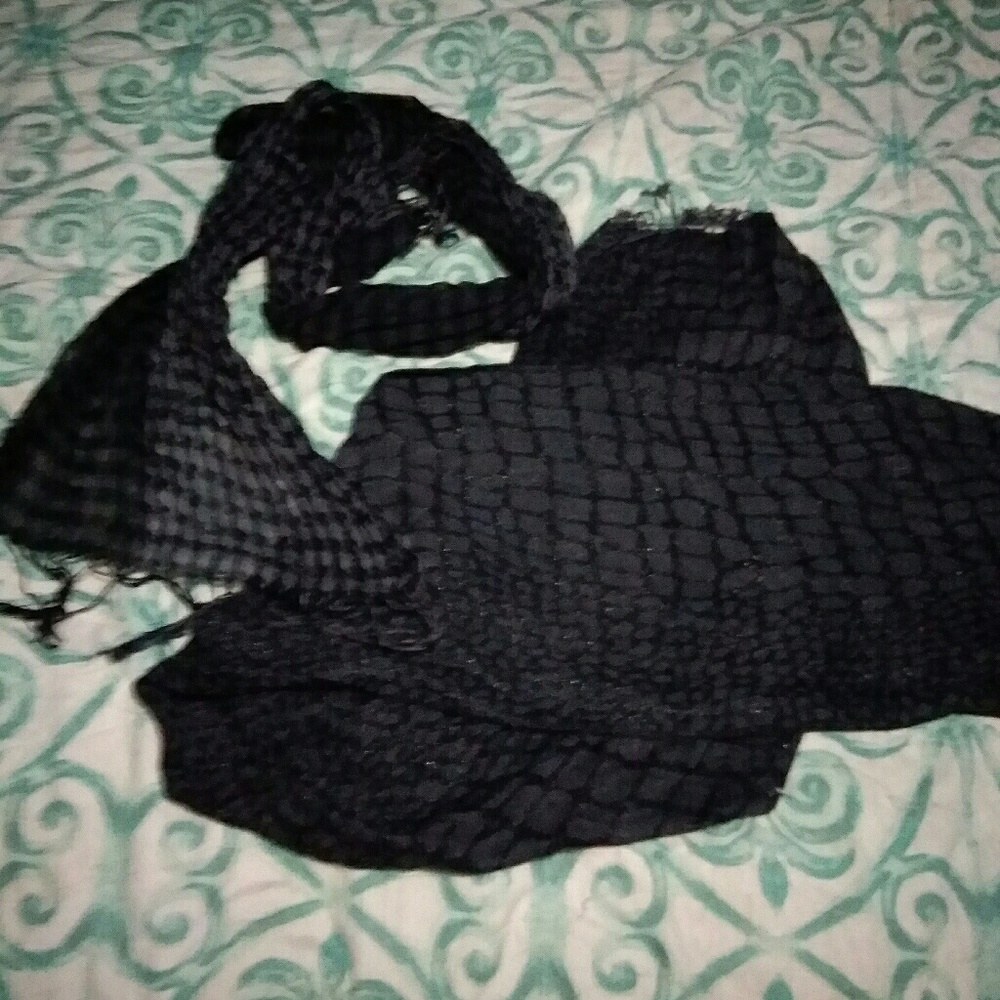 Two Light Weight Reversible Spring Scarves